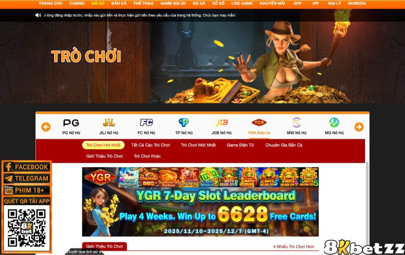 Kho slotgame tại nhà cái rất hấp dẫn với tỷ lệ thưởng cao