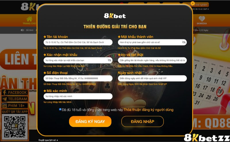 Quy trình tạo tài khoản tại nhà cái khá nhanh chóng